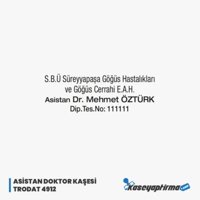 Asistan Doktor Kaşesi Trodat 4912