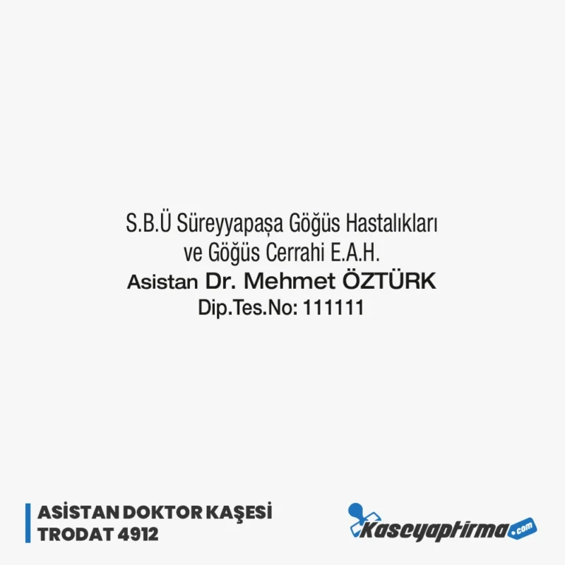 Asistan Doktor Kaşesi Trodat 4912
