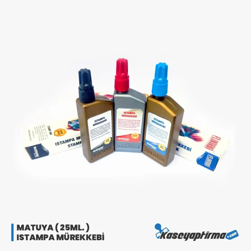 Matuya Istampa Kaşe Mürekkebi - 25ml. Su bazlı