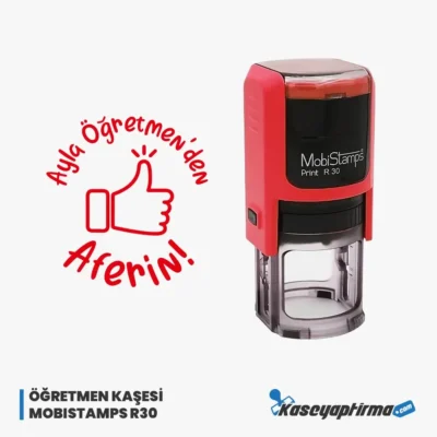 Öğretmen Aferin Kaşesi - Mobistamps R30, Öğr-001