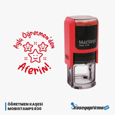 Öğretmen Aferin Kaşesi - Mobistamps R30, Öğr-002