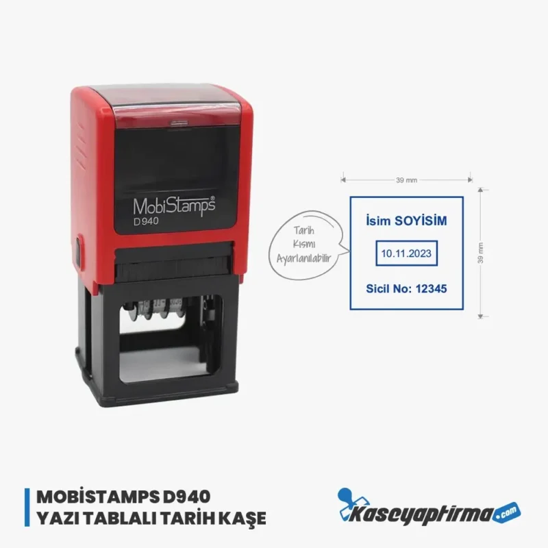 Mobistamps D940 - Tablalı Tarih Kaşesi