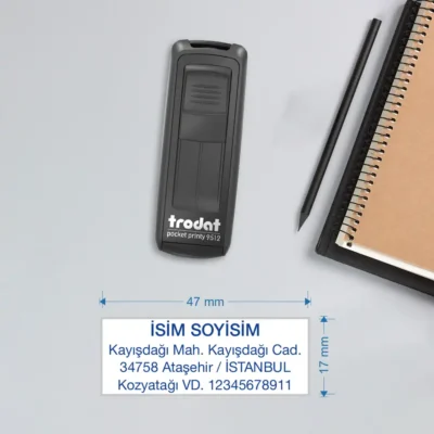 Şahıs Şirketi Cep Kaşesi - Trodat Pocket Printy 9512 | Kaşe Yaptırma