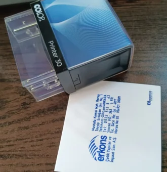 Colop Line Printer 30 Şirket Kaşesi Logolu