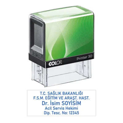 Doktor Kaşesi Colop Printer 30 | Kaşe Yaptırma