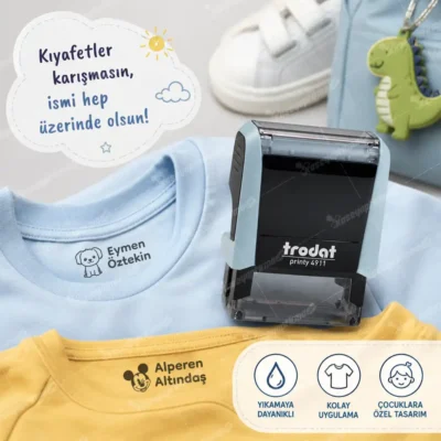 Kıyafet kaşesi pastel mavi kasa renk seçeneği