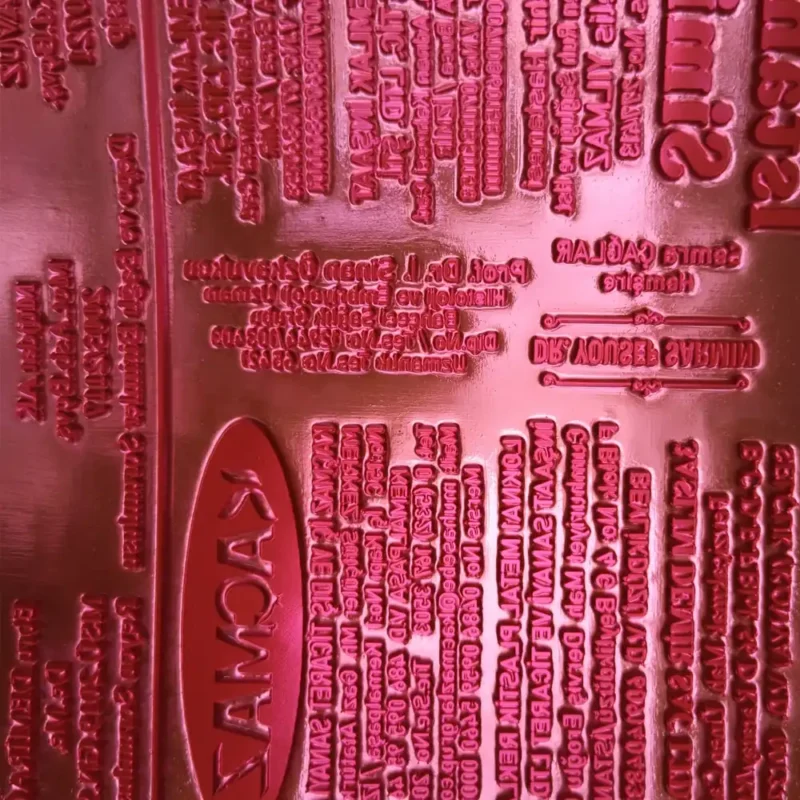 Kaşe Lastik Yazısı Dahil