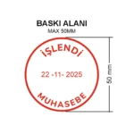 Sırdaş 2820 Tarih Kaşesi Baskı Örneği