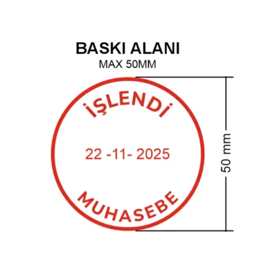 Sırdaş 2820 Tarih Kaşesi Baskı Örneği